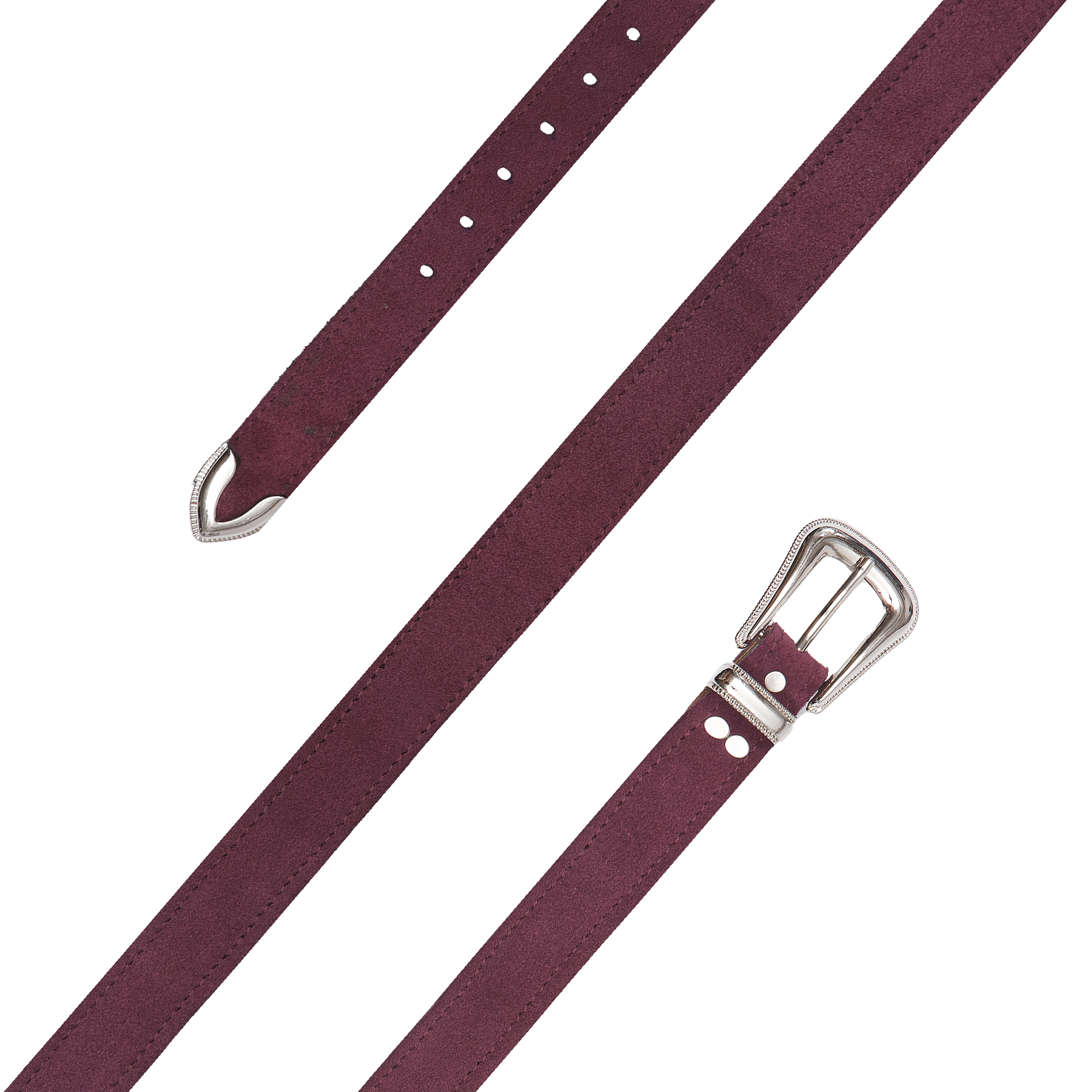SW Belt #2 Gamuza Burdeo