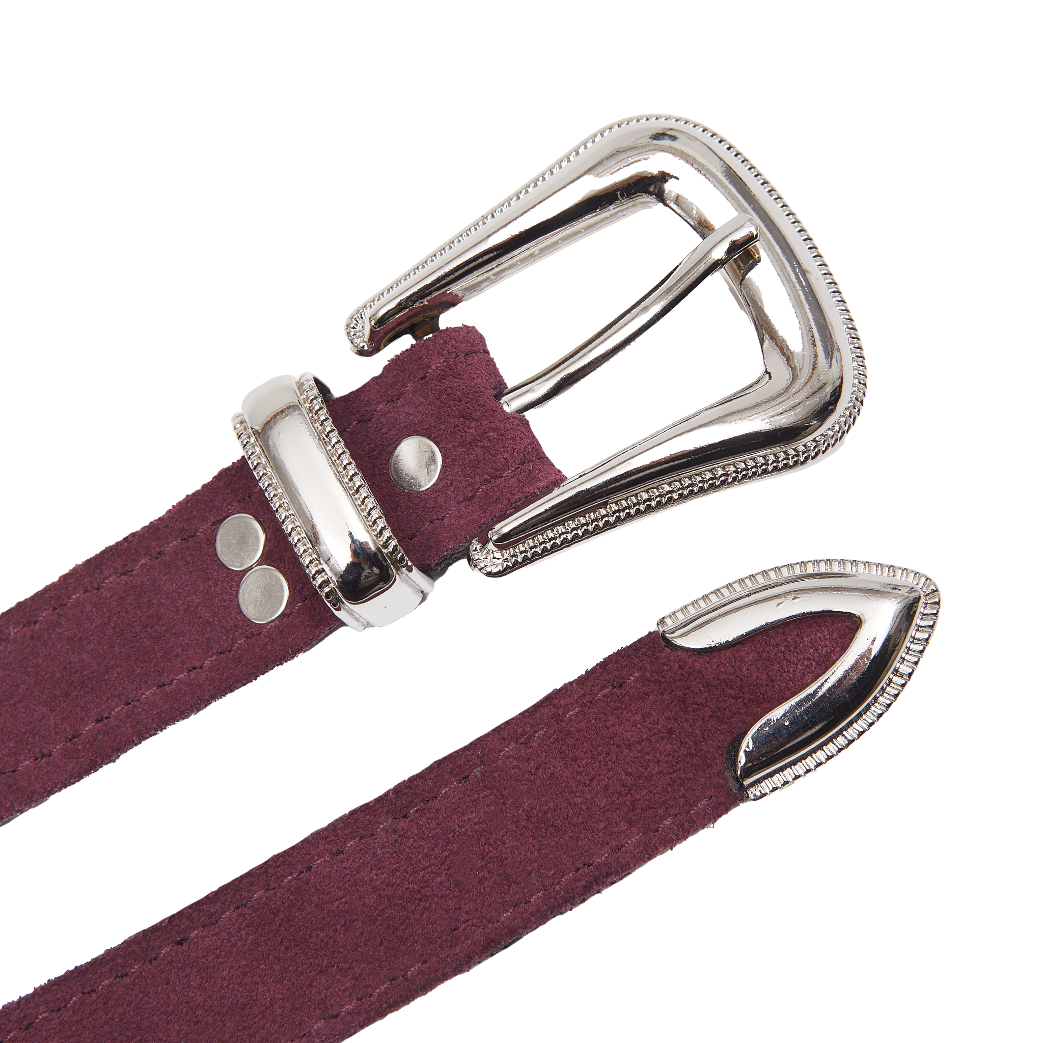 SW Belt #2 Gamuza Burdeo