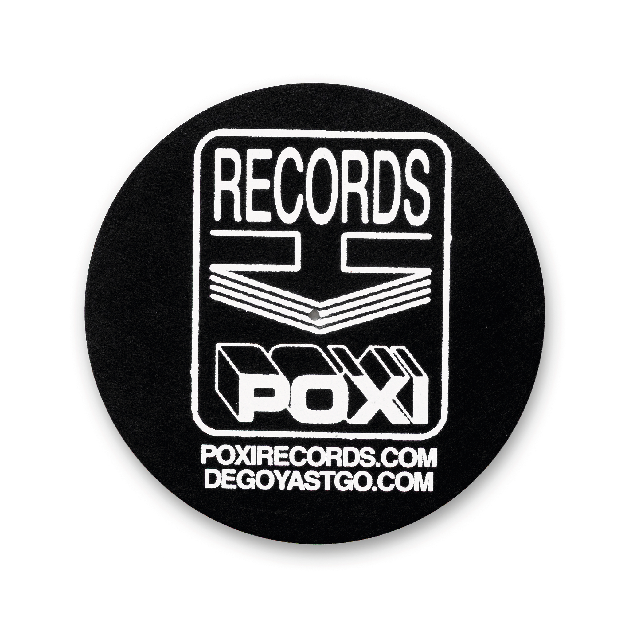 Poxi Records 7 Slipmat Negro