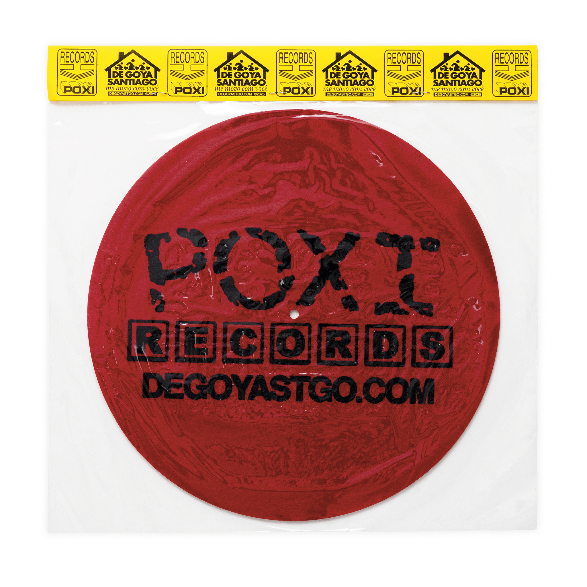 Poxi Records 7 Slipmat Rojo