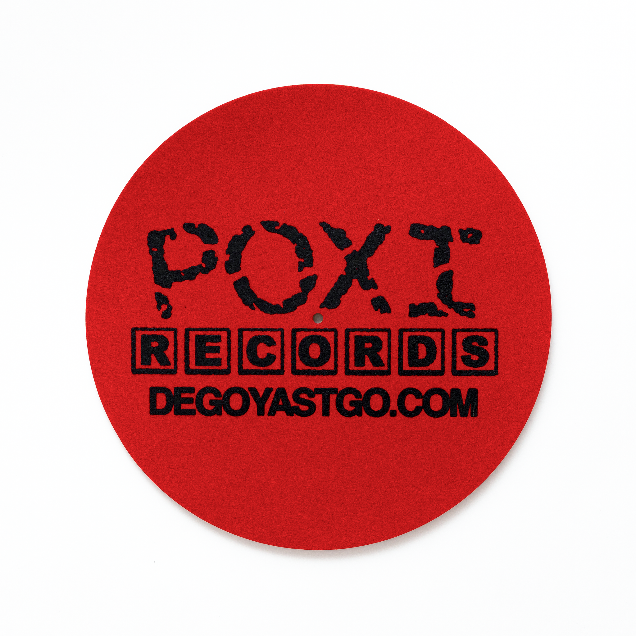 Poxi Records 7 Slipmat Rojo