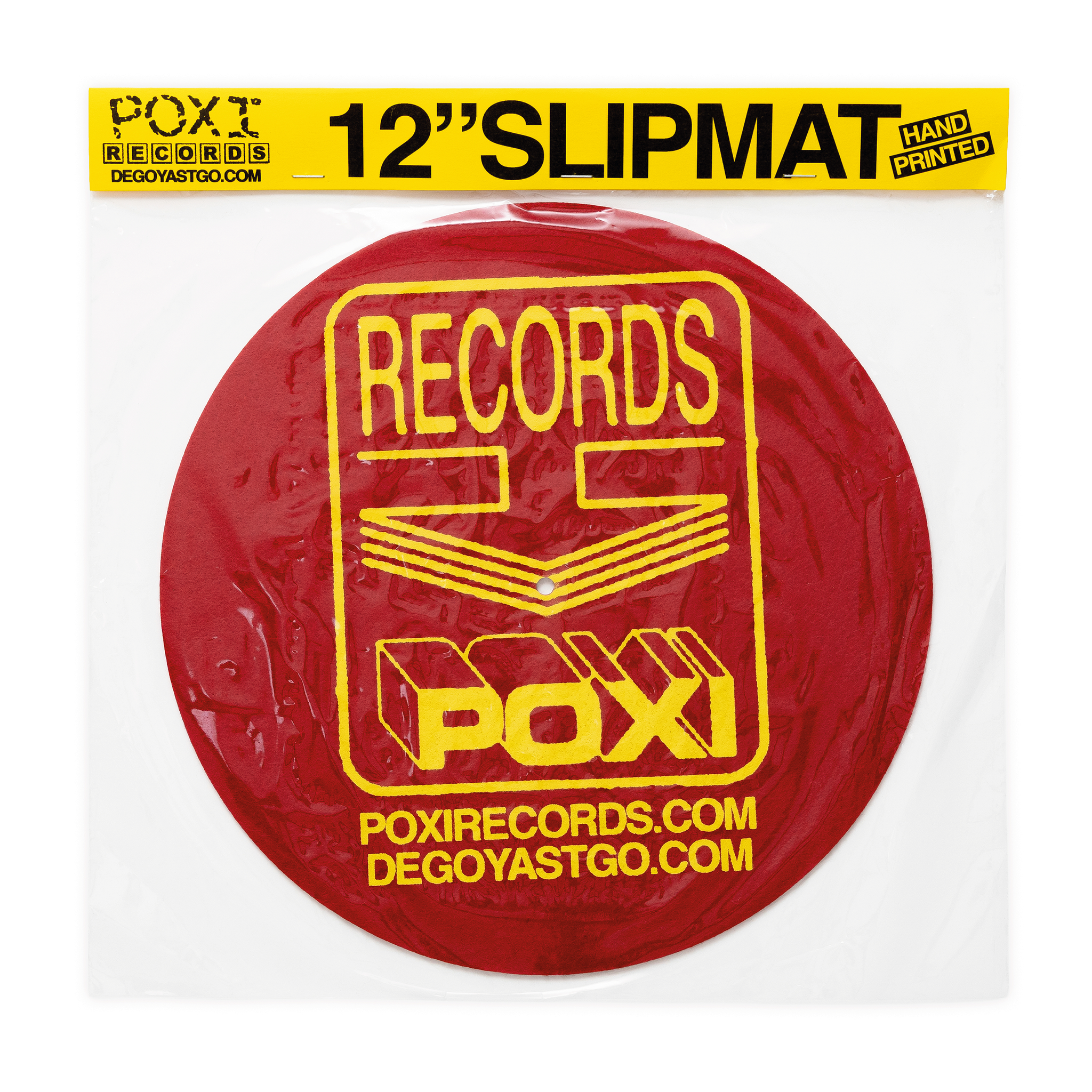 Poxi Records 7 Slipmat Rojo