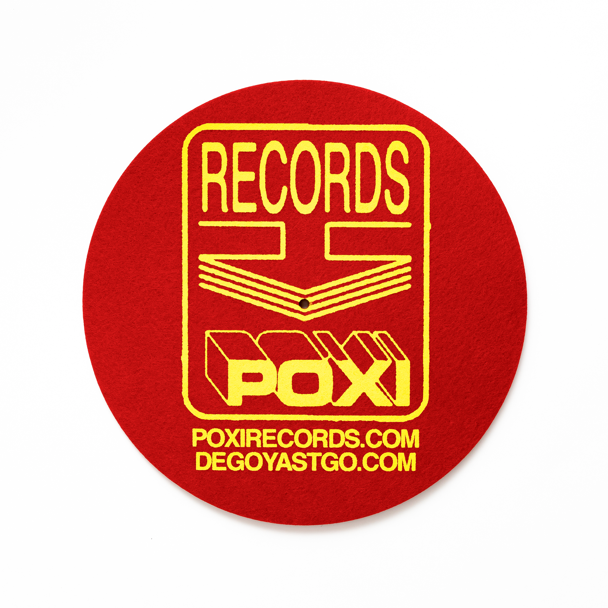 Poxi Records 7 Slipmat Rojo